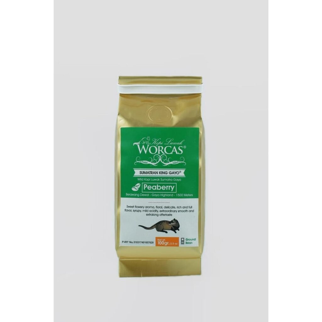 Kopi Luwak Sumatran King Gayo苏门答腊猫屎咖啡国王加约100克(Bean/Ground)
