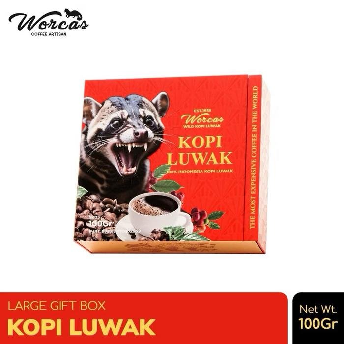 WORCAS野生猫屎咖啡100克大礼盒印度尼西亚-精品(Bean/Ground)