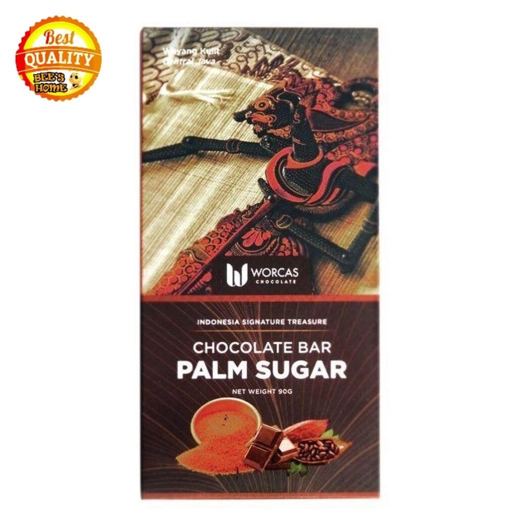 Worcas Chocolate Bar Dark Palm Sugar Cokelat沃卡斯巧克力棒黑棕榈糖巧克力90克