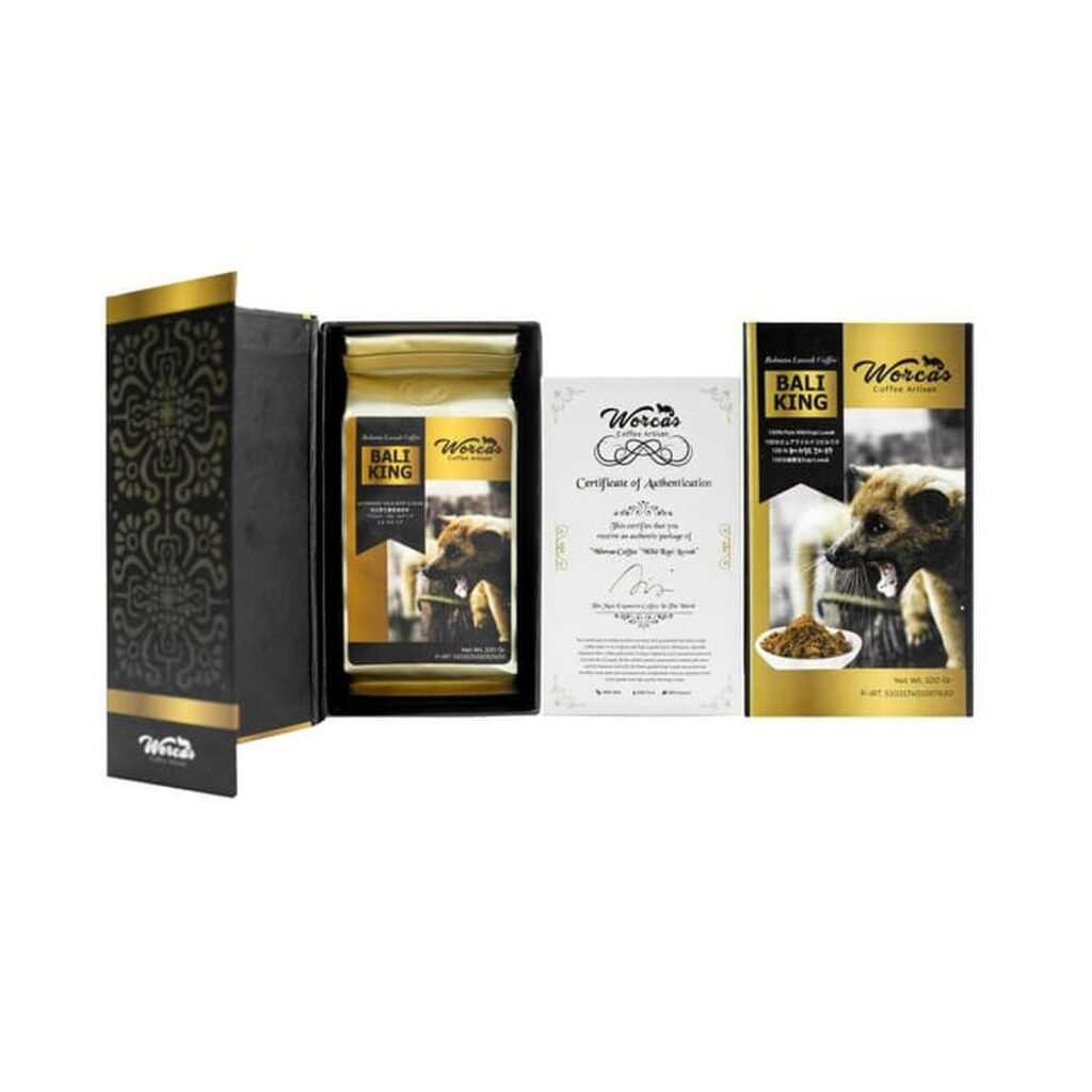 Kopi Luwak Liar Bali King野生麝香猫咖啡巴厘岛之王100克经典盒装