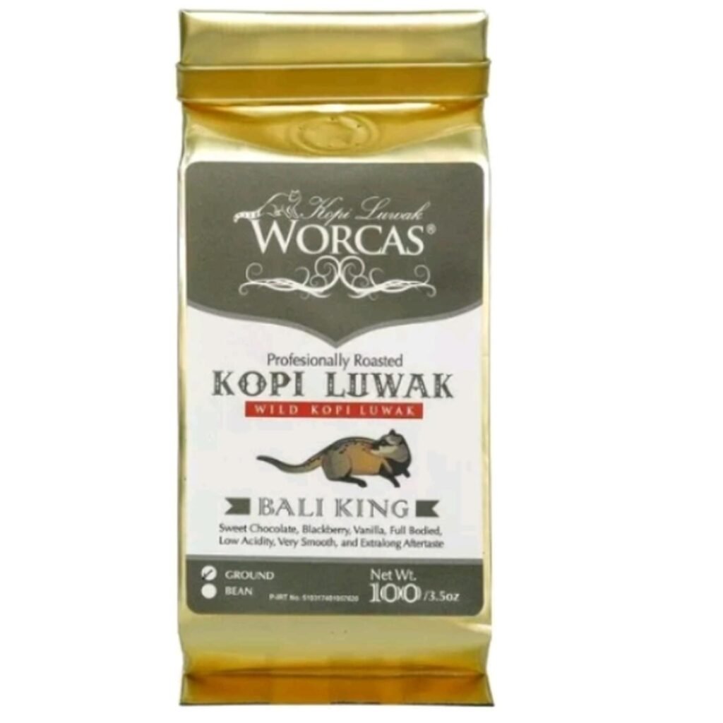 巴厘王猫屎罗布斯塔咖啡粉，每包100克-(Bean/Ground)
